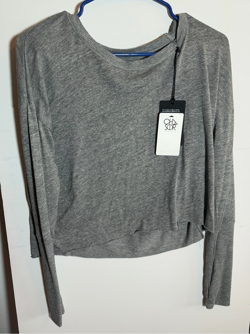 Chaser Gray Long-Sleeve Lightweight Pullover Top